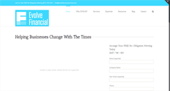 Desktop Screenshot of evolvefinancialservices.com
