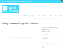 Tablet Screenshot of evolvefinancialservices.com